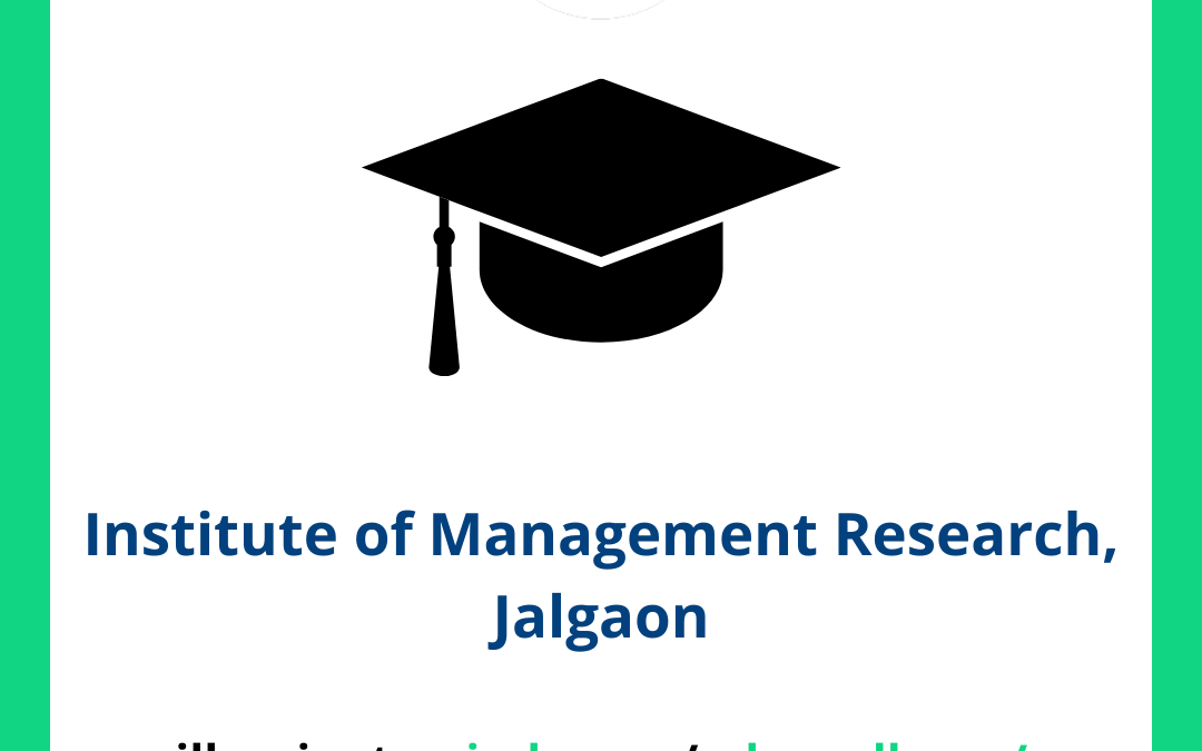 Institute of Management Research, Jalgaon