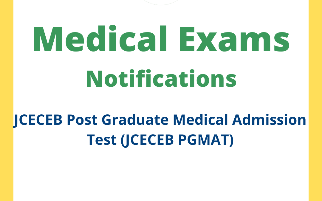 JCECEB Post Graduate Medical Admission Test (JCECEB PGMAT)