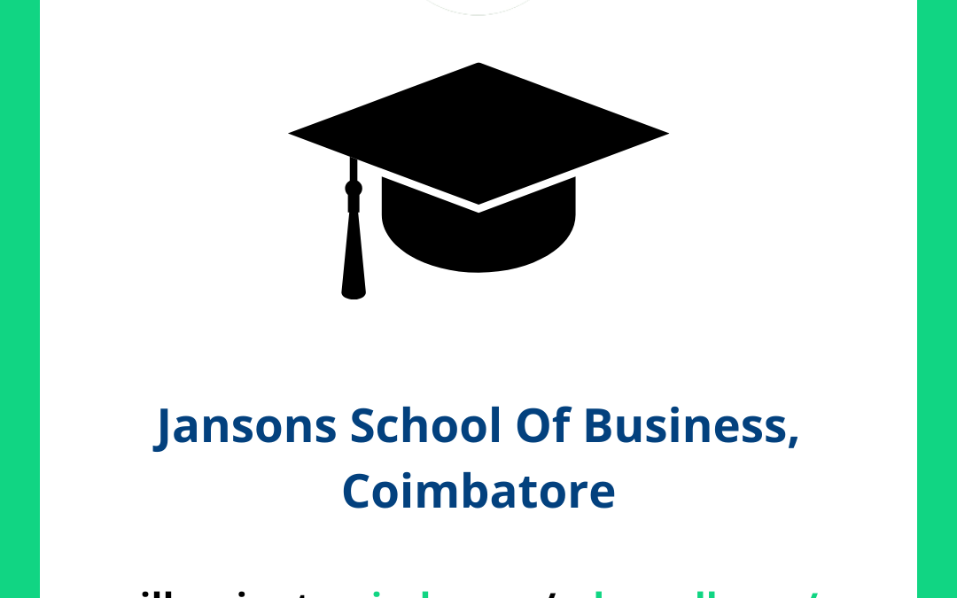 Jansons School of Business JSB, Coimbatore