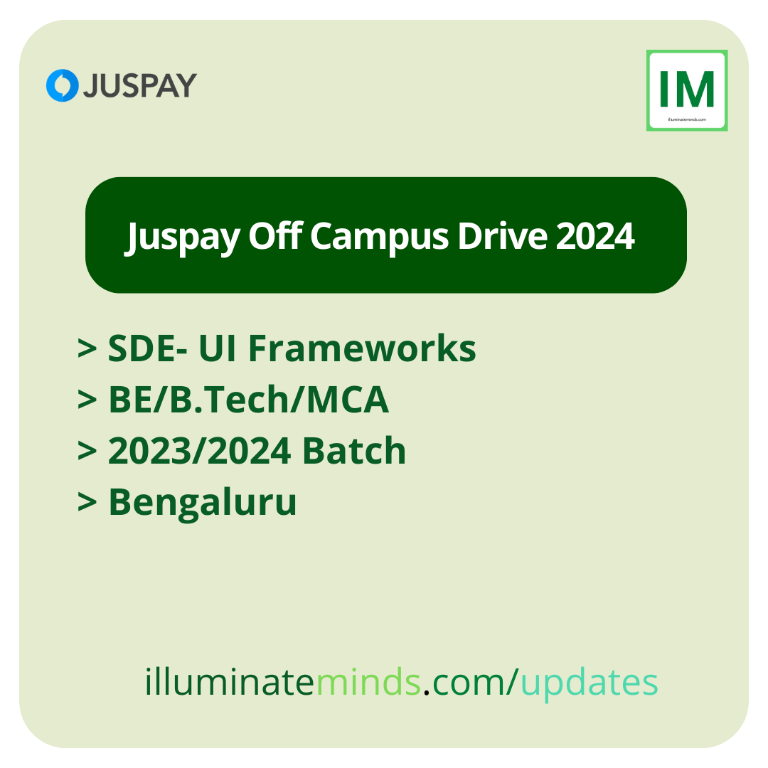 Juspay Off Campus Drive 2024 SDE UI Frameworks BE/B.Tech/MCA