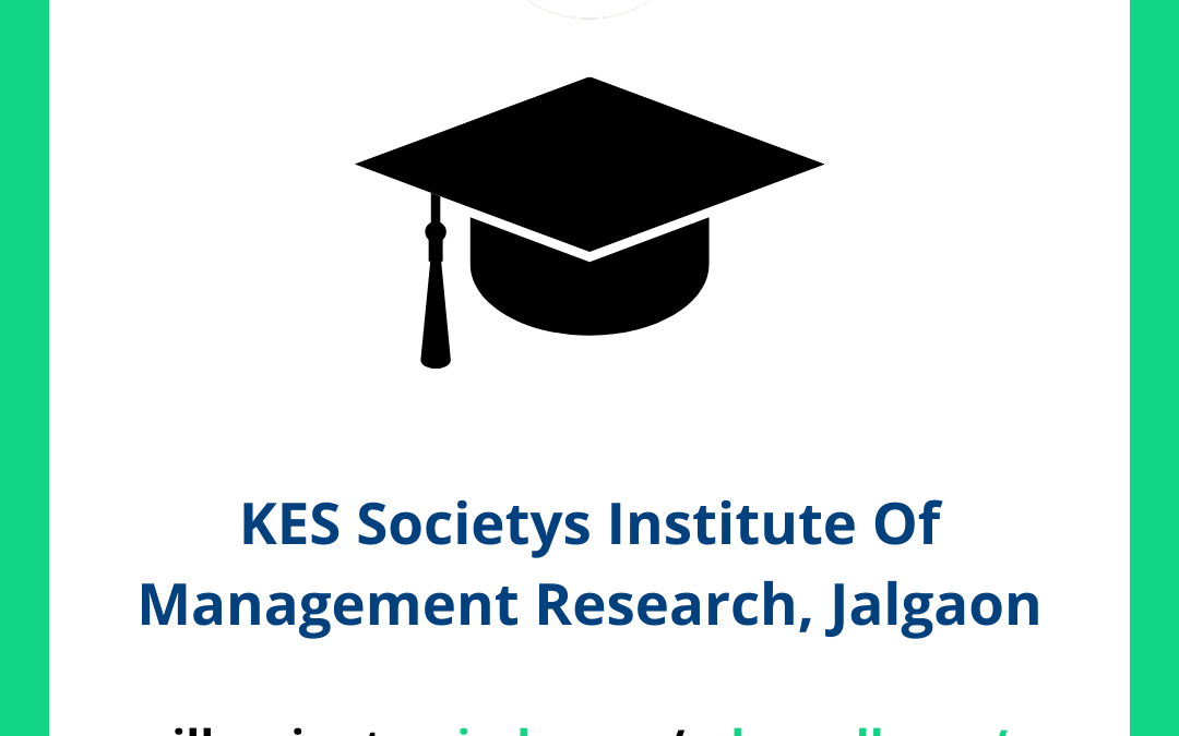 KES Societys Institute Of Management Research, Jalgaon