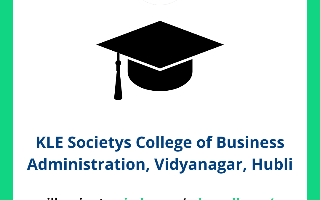 KLE Societys College of Business Administration, Vidyanagar, Hubli