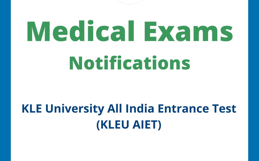 KLE University All India Entrance Test (KLEU AIET)