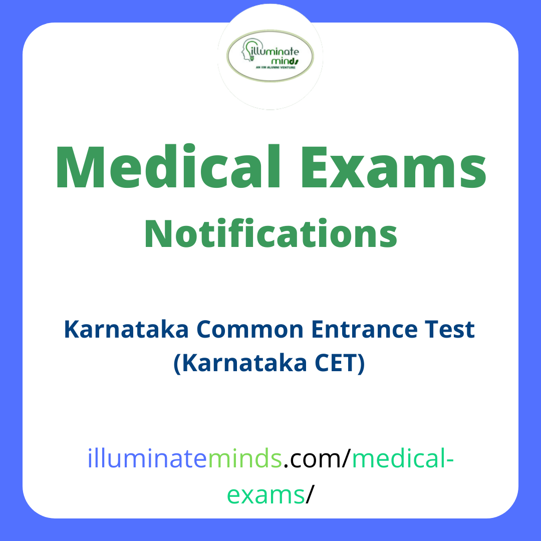 Karnataka Common Entrance Test Time Table