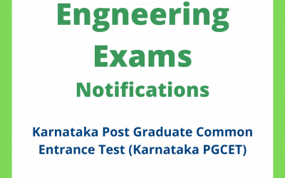 Karnataka Post Graduate Common Entrance Test (Karnataka PGCET)