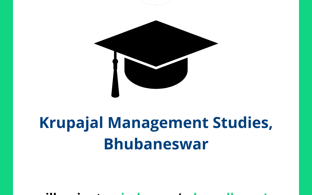 Krupajal Management Studies KMS, Bhubaneswar