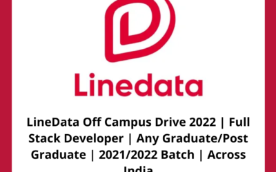 LineData Off Campus Drive 2022 | Full Stack Developer | Any Graduate/Post Graduate | 2021/2022 Batch | Across India