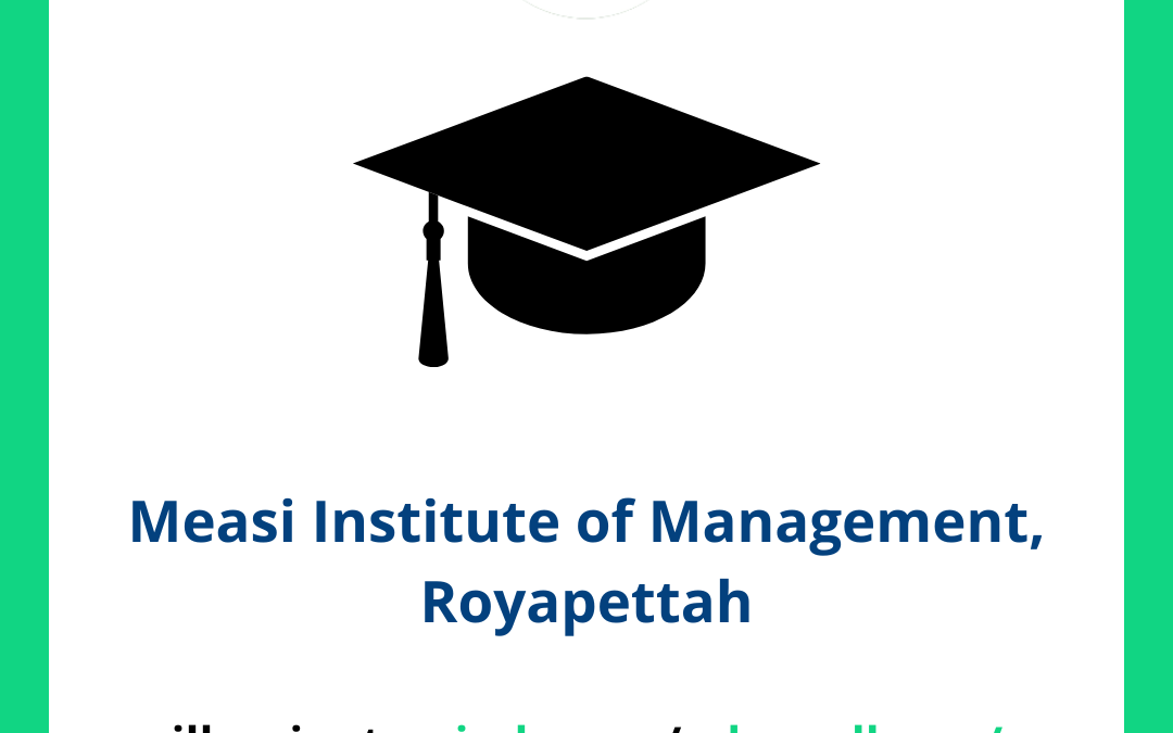 Measi Institute of Management, Royapettah