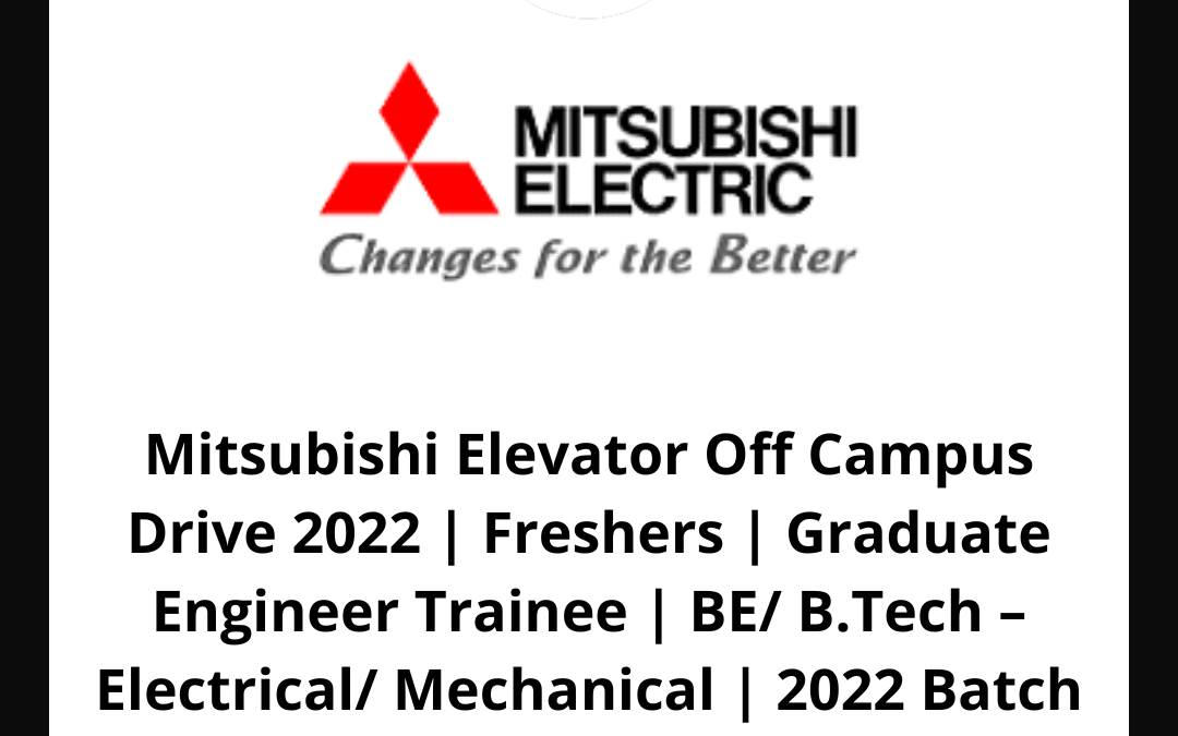 Mitsubishi Elevator Off Campus Drive 2022