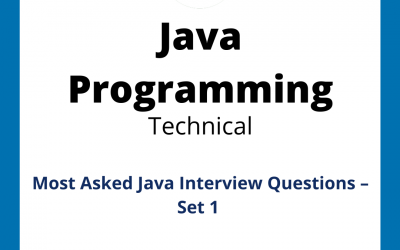 Most Asked Java Interview Questions – Set 1
