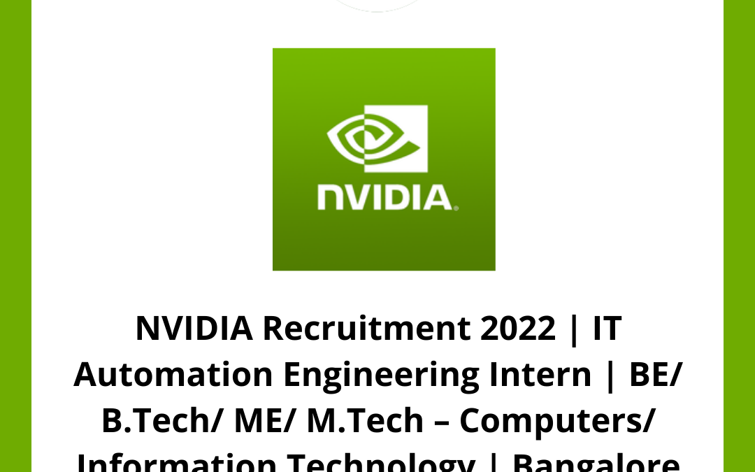 NVIDIA Recruitment 2022