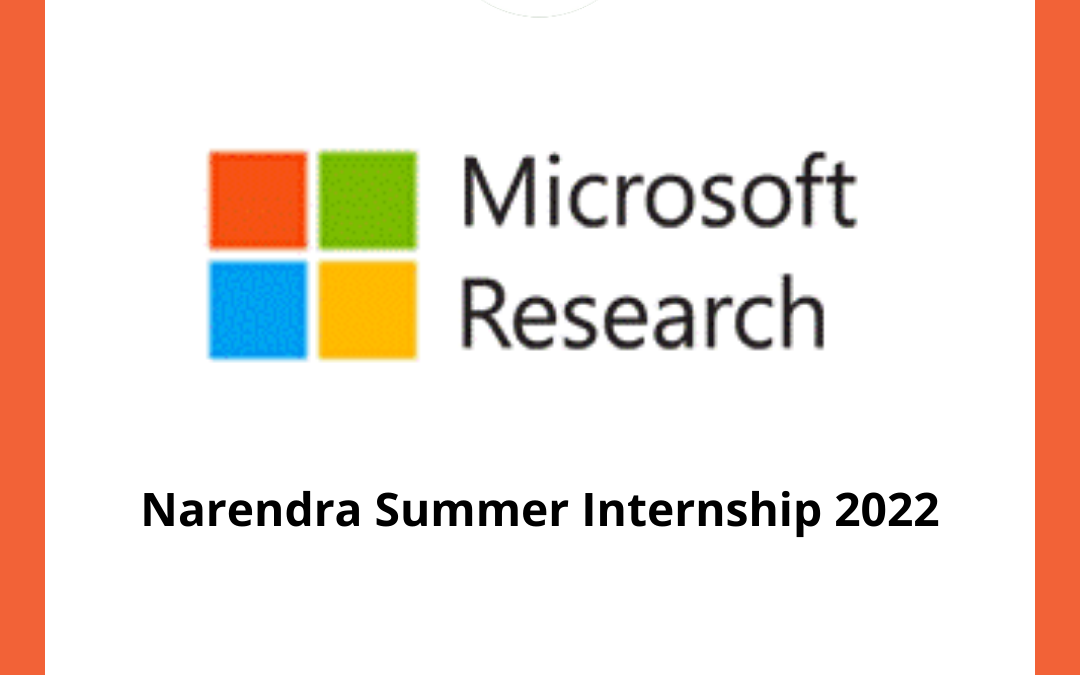 Narendra Summer Internship 2022