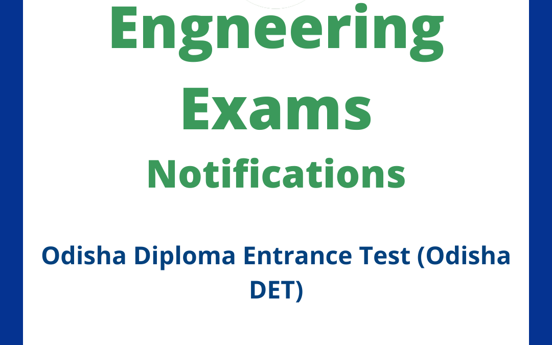 Odisha Diploma Entrance Test (Odisha DET)