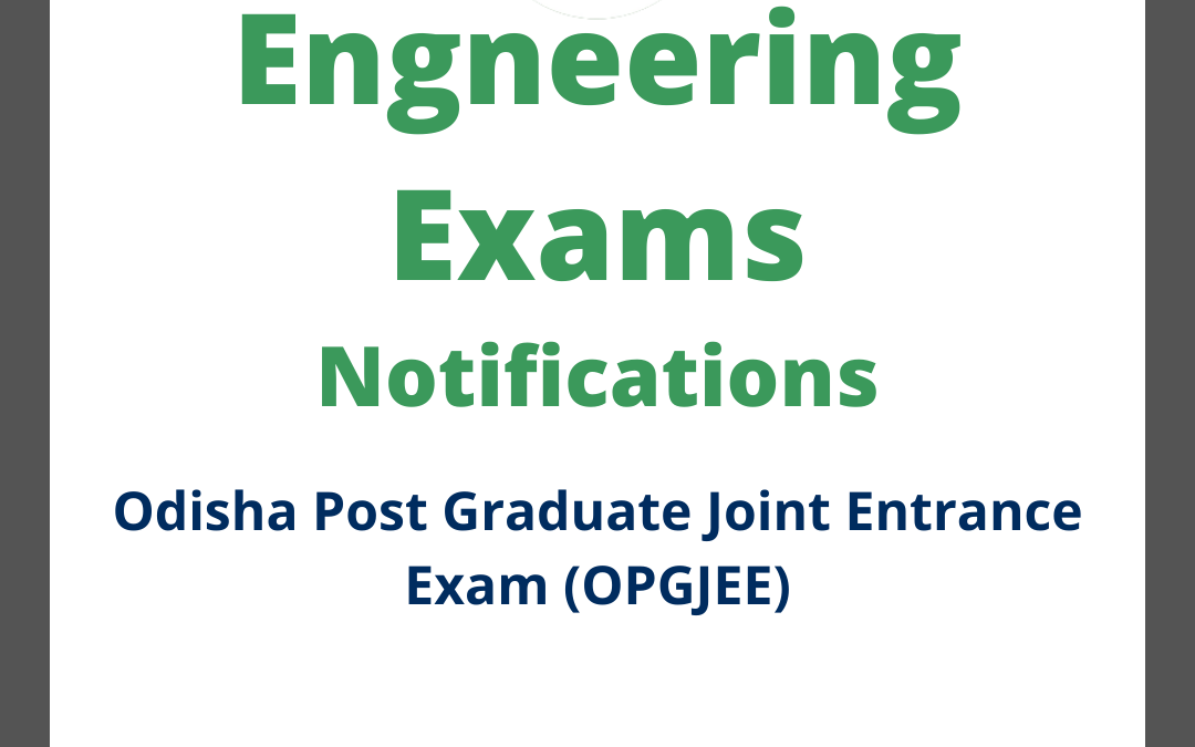 Odisha Post Graduate Joint Entrance Exam (OPGJEE)