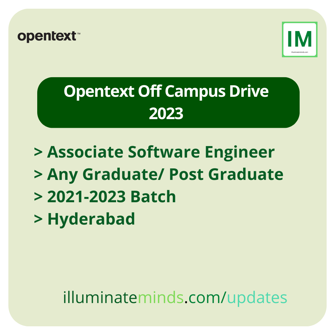 Opentext Off Campus Drive 2023 