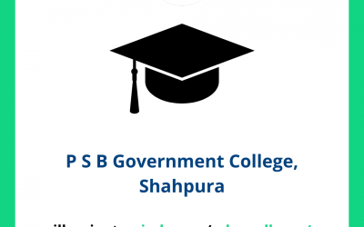 P S B Government College, Shahpura