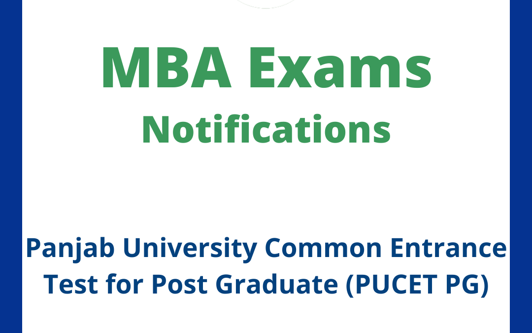Panjab University Common Entrance Test for Post Graduate (PUCET PG)