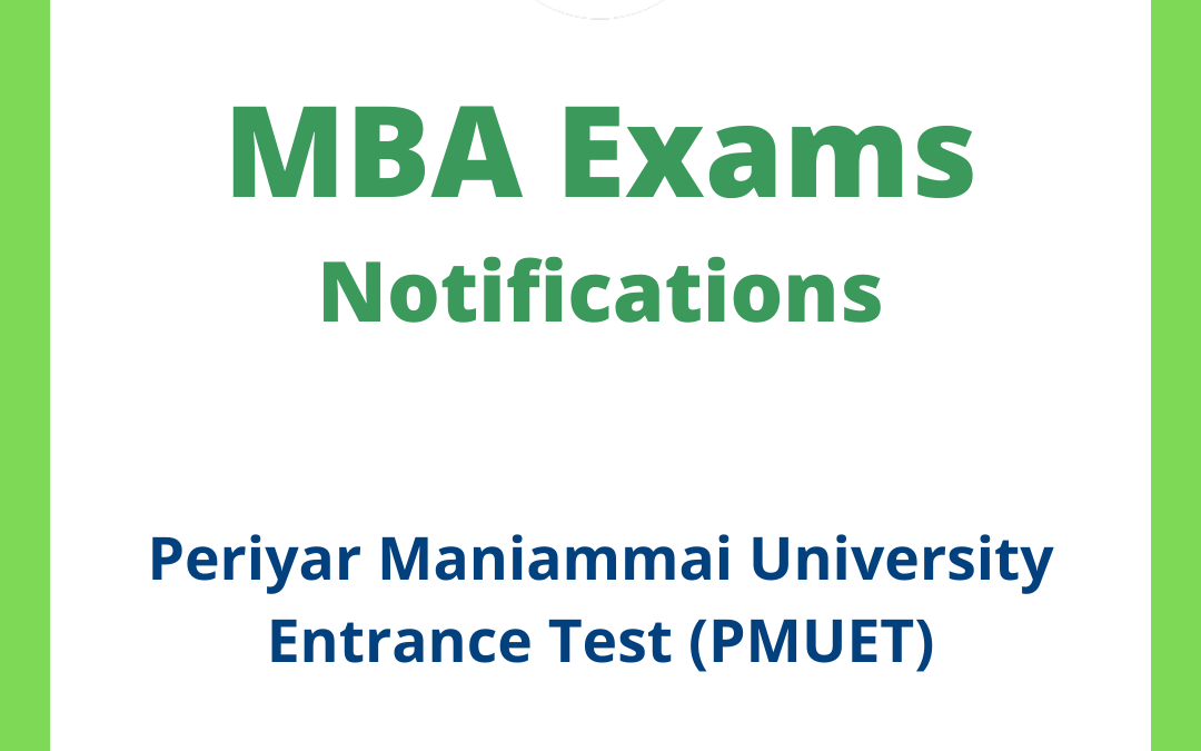 Periyar Maniammai University Entrance Test (PMUET)