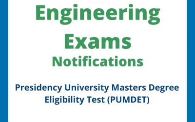 Presidency University Masters Degree Eligibility Test (PUMDET)