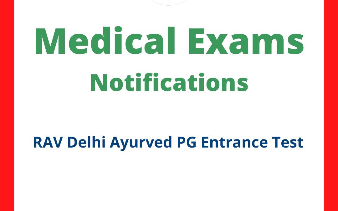 RAV Delhi Ayurved PG Entrance Test