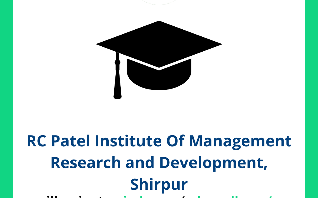 RC Patel Institute Of Management Research and Development, Shirpur