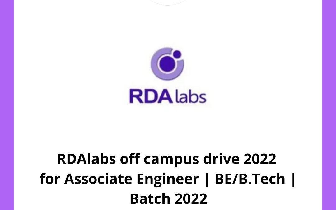 RDAlabs off campus drive 2022
