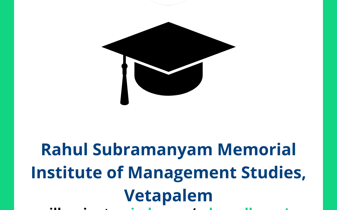 Rahul Subramanyam Memorial Institute of Management Studies, Vetapalem