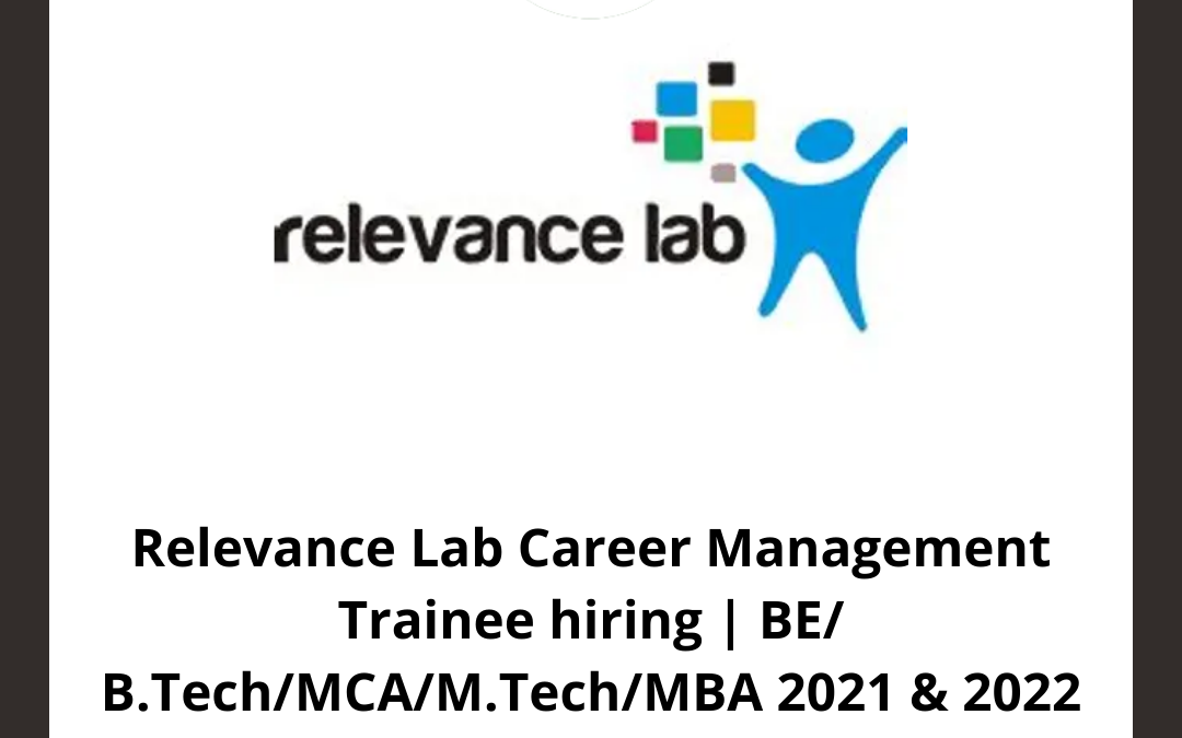 Relevance Lab Career Management Trainee hiring