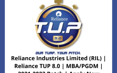 Reliance Industries Limited (RIL) | Reliance TUP 8.0 | MBA/PGDM | 2021-2023 Batch | Apply Now