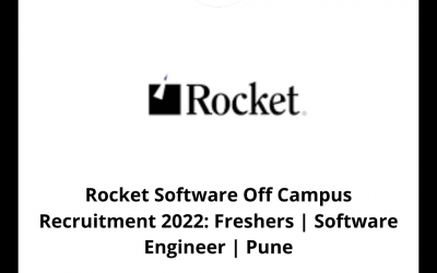 Rocket Software Off Campus Recruitment 2022: Freshers | Software Engineer | Pune