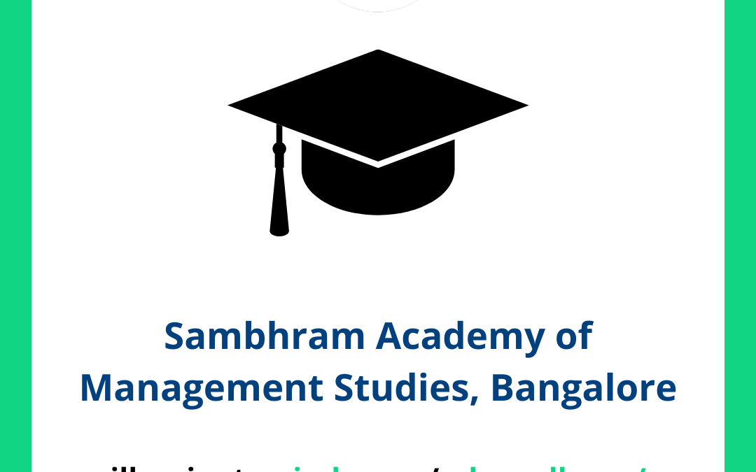 Sambhram Academy of Management Studies, Bangalore