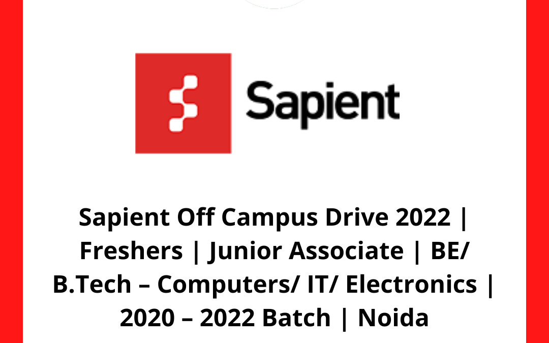 Sapient Off Campus Drive 2022