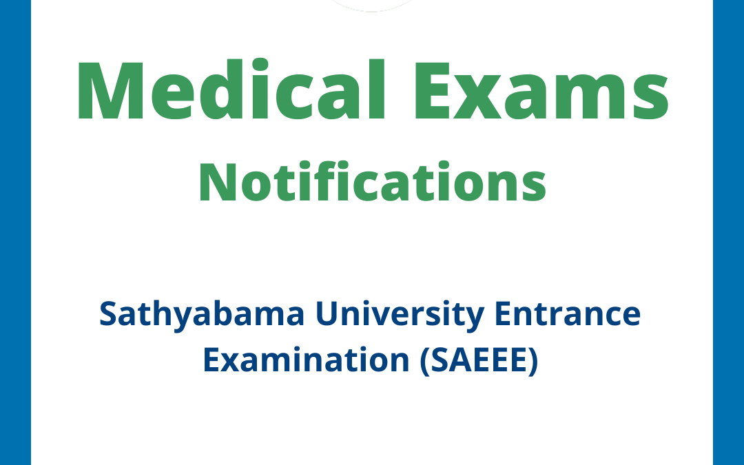 Sathyabama University Entrance Examination (SAEEE)