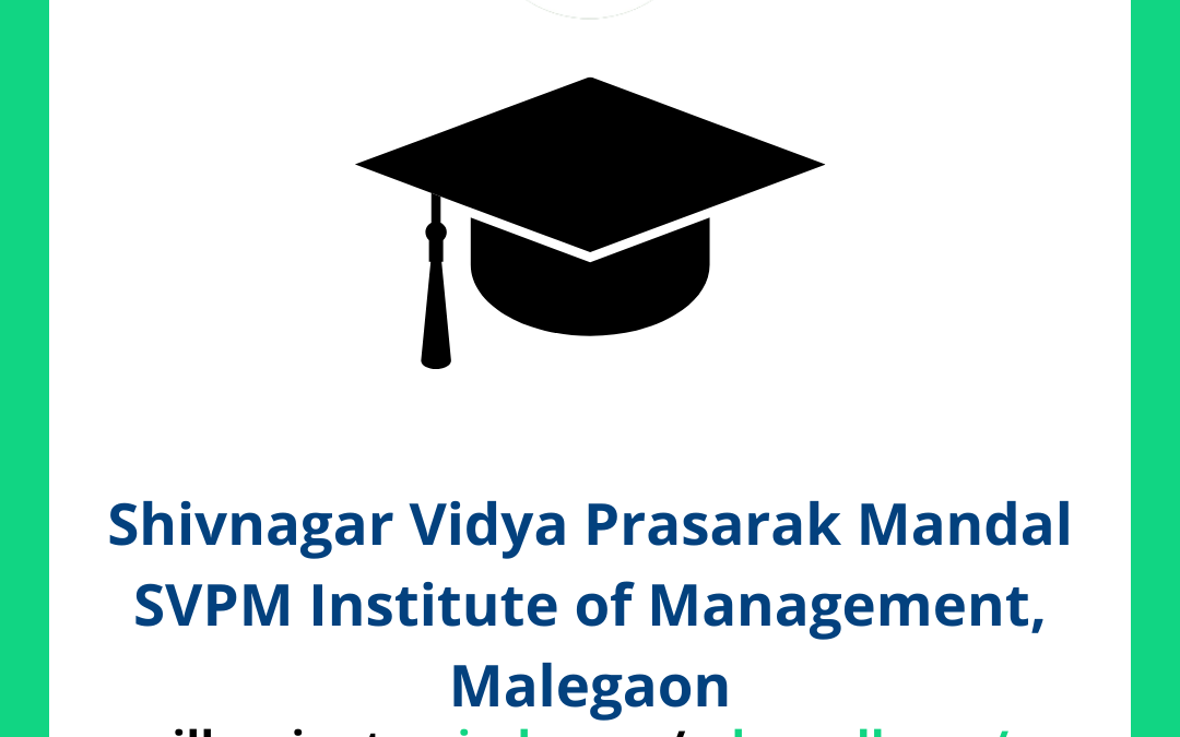 Shivnagar Vidya Prasarak Mandal SVPM Institute of Management, Malegaon