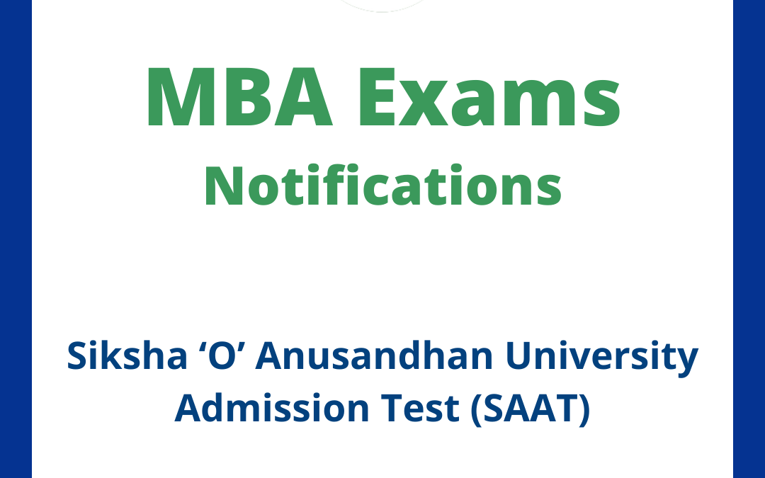 Siksha ‘O’ Anusandhan University Admission Test (SAAT)