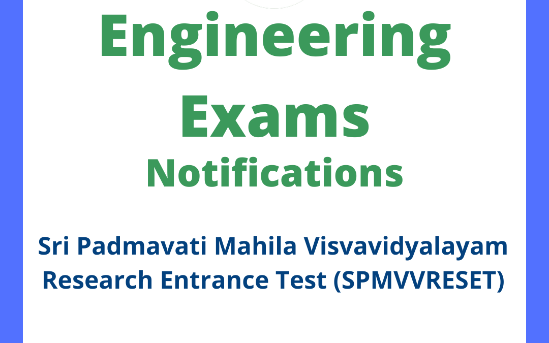 Sri Padmavati Mahila Visvavidyalayam Research Entrance Test (SPMVVRESET)