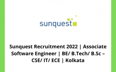 Sunquest Recruitment 2022 | Associate Software Engineer | BE/ B.Tech/ B.Sc – CSE/ IT/ ECE | Kolkata