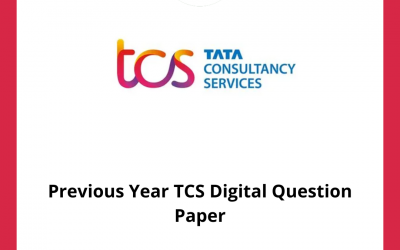 Previous Year TCS Digital Question Paper