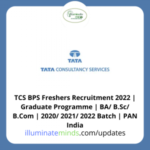 TCS BPS Freshers Recruitment 2022