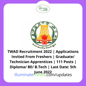 TWAD Recruitment 2022