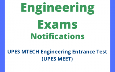 UPES MTECH Engineering Entrance Test (UPES MEET)