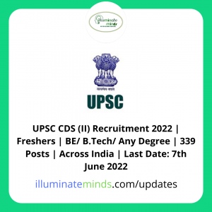 UPSC CDS (II) Recruitment 2022