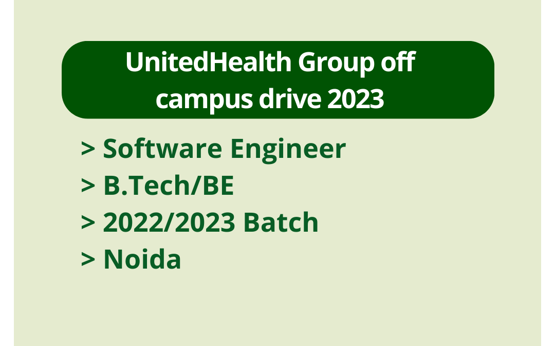 UnitedHealth Group off campus drive 2023