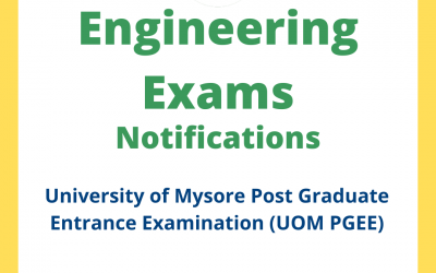 University of Mysore Post Graduate Entrance Examination (UOM PGEE)