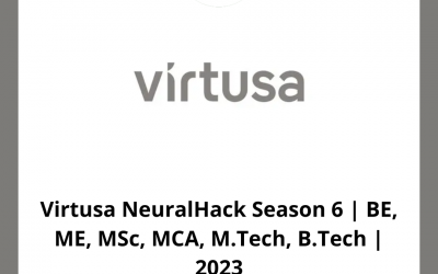 Virtusa NeuralHack Season 6 | BE, ME, MSc, MCA, M.Tech, B.Tech | 2023