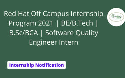 Red Hat Off Campus Internship Program 2021 | BE/B.Tech | B.Sc/BCA | Software Quality Engineer Intern | Off Campus